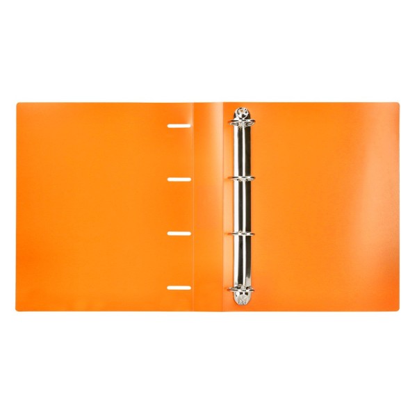 Carpeta liderpapel 4 anillas mixtas 40 mm polipropileno din a4 naranja fluor opaco