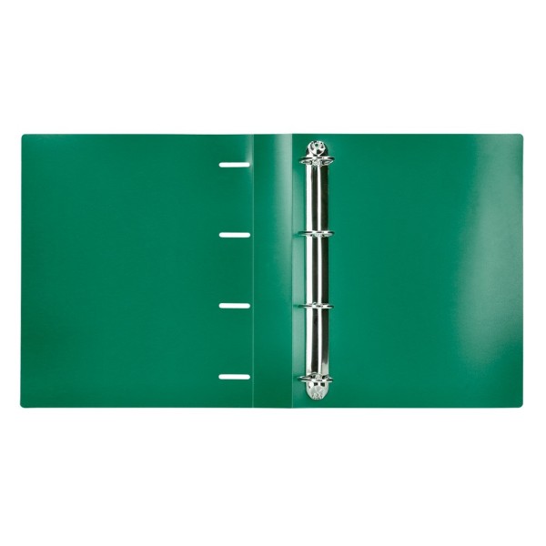 Carpeta liderpapel 4 anillas mixtas 40 mm polipropileno din a4 verde translucido