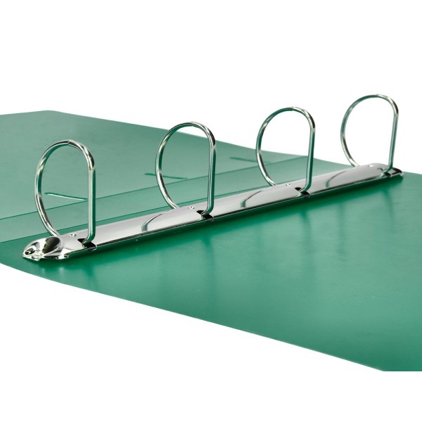 Carpeta liderpapel 4 anillas mixtas 40 mm polipropileno din a4 verde translucido