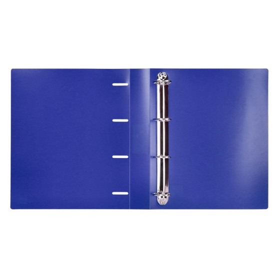 Carpeta liderpapel 4 anillas mixtas 40 mm polipropileno din a4 azul translucido
