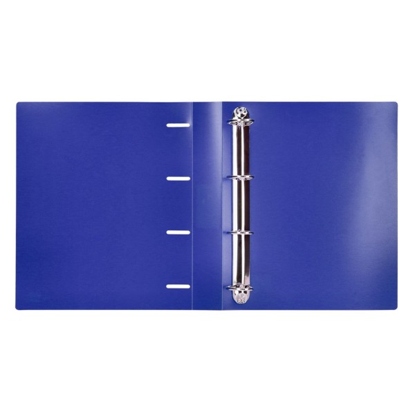 Carpeta liderpapel 4 anillas mixtas 40 mm polipropileno din a4 azul translucido
