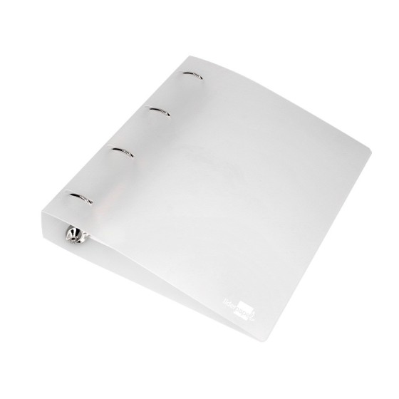 Carpeta liderpapel 4 anillas mixtas 40 mm polipropileno din a4 transparente