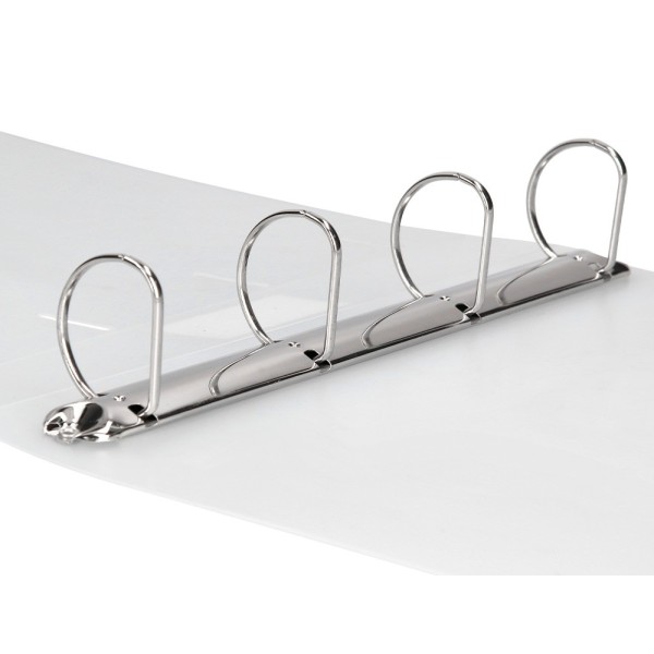 Carpeta liderpapel 4 anillas mixtas 40 mm polipropileno din a4 transparente