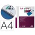 Carpeta liderpapel canguro 2 anillas 25 mm mixtas polipropileno din a4 transparente