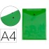 Carpeta liderpapel dossier broche polipropileno din a4 formato vertical con fuelle verde translucido