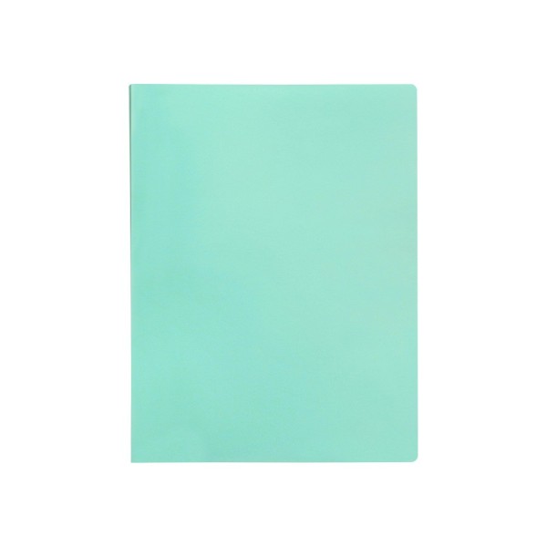 Carpeta liderpapel escaparate 60 fundas polipropileno din a4 verde manzana opaco