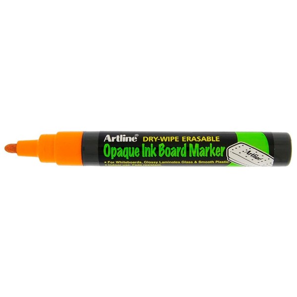 Rotulador artline pizarra epd-4 color naranja fluorescente opaque ink board punta redonda 2 mm