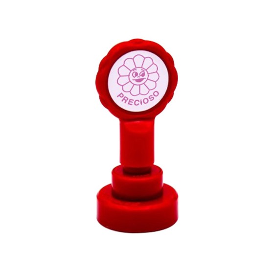 Sello artline emoticono precioso color rosa 22 mm diametro