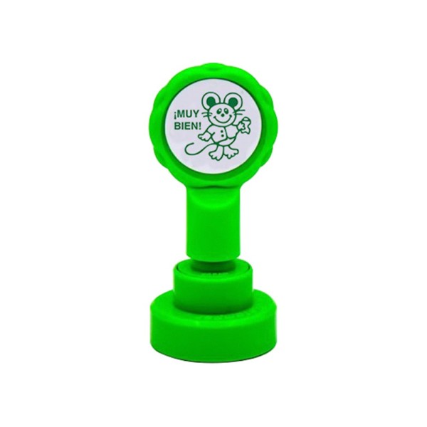 Sello artline emoticono muy bien color verde 22 mm diametro