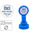 Sello artline emoticono inteligente color azul 22 mm diametro