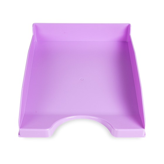 Bandeja sobremesa plastico q-connect lavanda opaco 240x70x340 mm