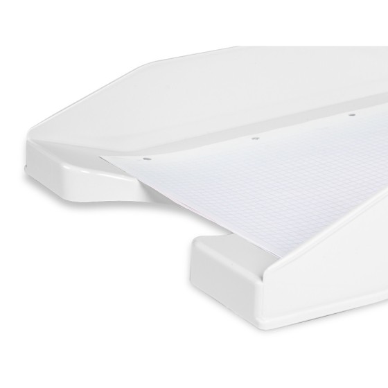 Bandeja sobremesa plastico q-connect blanco opaco 240x70x340 mm