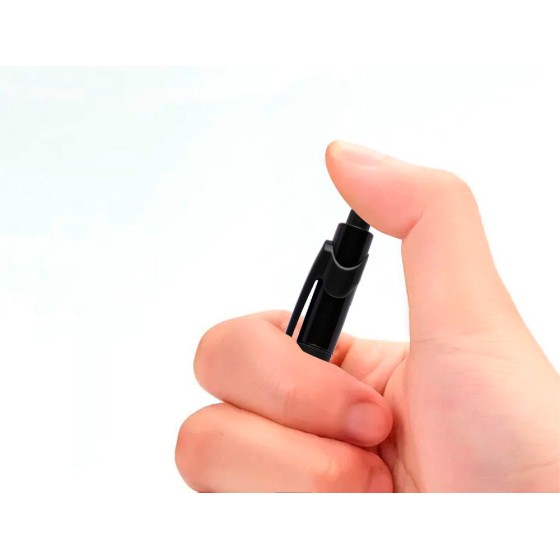 Boligrafo q-connect retractil con grip 0,7 mm color negro
