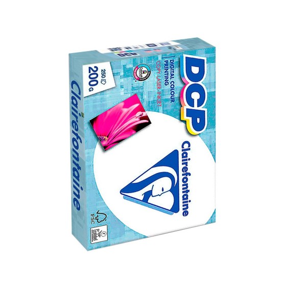 Papel fotocopiadora clairefontaine din a4 200 gr paquete de 250 hojas