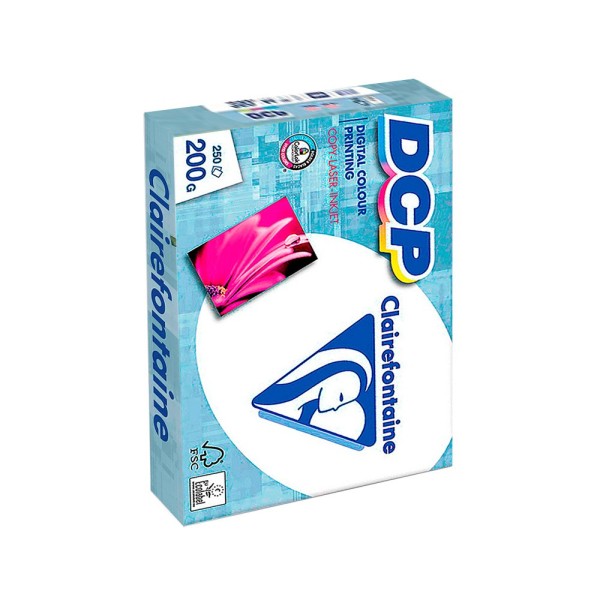 Papel fotocopiadora clairefontaine din a4 200 gr paquete de 250 hojas