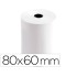 Rollo sumadora termico q-connect 80 mm ancho x 60 mm diametro sin bisfenol a