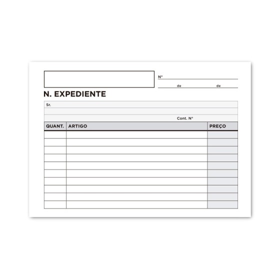Talonario liderpapel notas de expediente octavo duplo -texto en portugues
