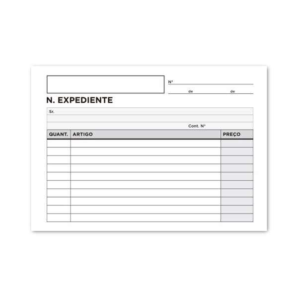 Talonario liderpapel notas de expediente octavo duplo -texto en portugues