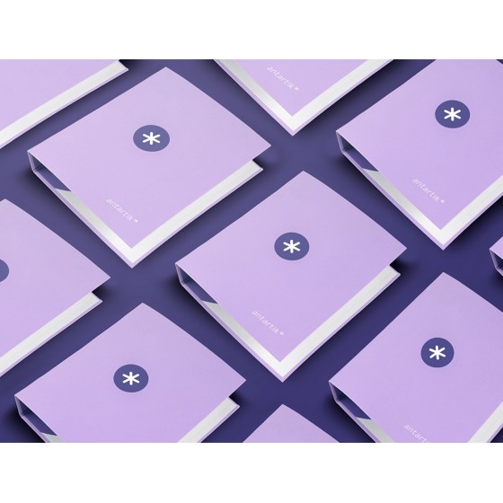 Carpeta 4 anillas 40 mm mixtas liderpapel antartik a4 forrada color lavanda