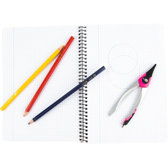 Compas liderpapel adaptador un iversal y minas colores surtidos