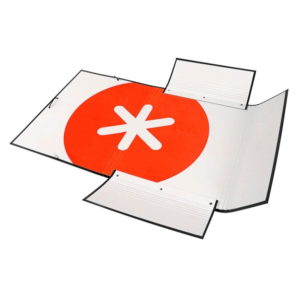 Carpeta liderpapel antartik gomas a4 3 solapas carton forrado color negro