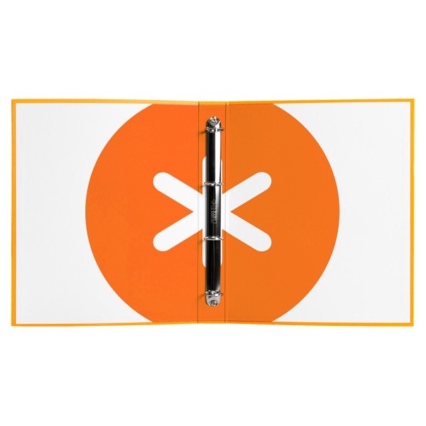 Carpeta 4 anillas 40 mm mixtas liderpapel antartik a4 forrada color mostaza