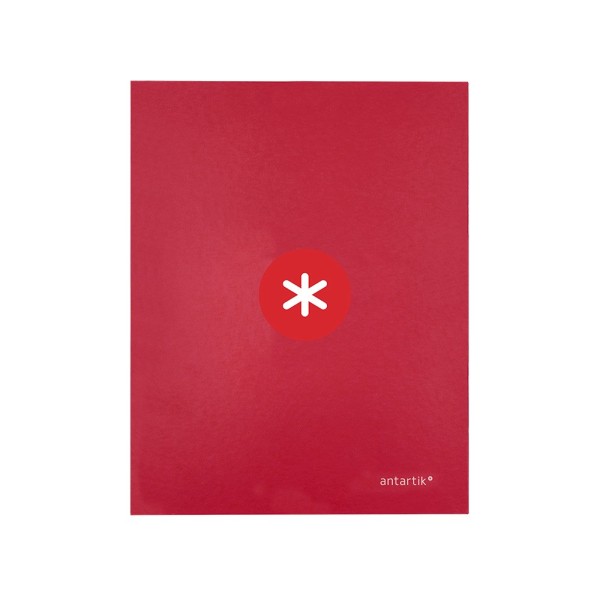 Carpeta 4 anillas 40 mm mixtas liderpapel antartik a4 forrada color frambuesa