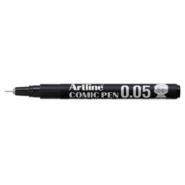 Rotulador artline calibrado micrometrico negro comic pen ek-2805 punta poliacetal 0,05 mm resistente al agua
