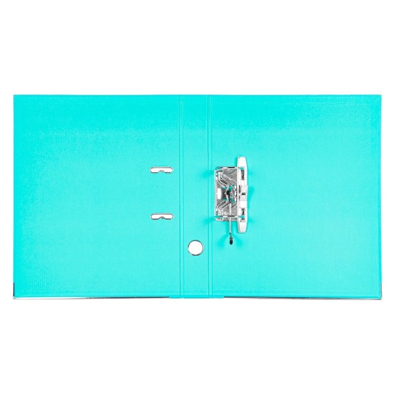 Archivador de palanca liderpapel folio documenta forrado pvc con rado lomo 52 mm verde claro compresor