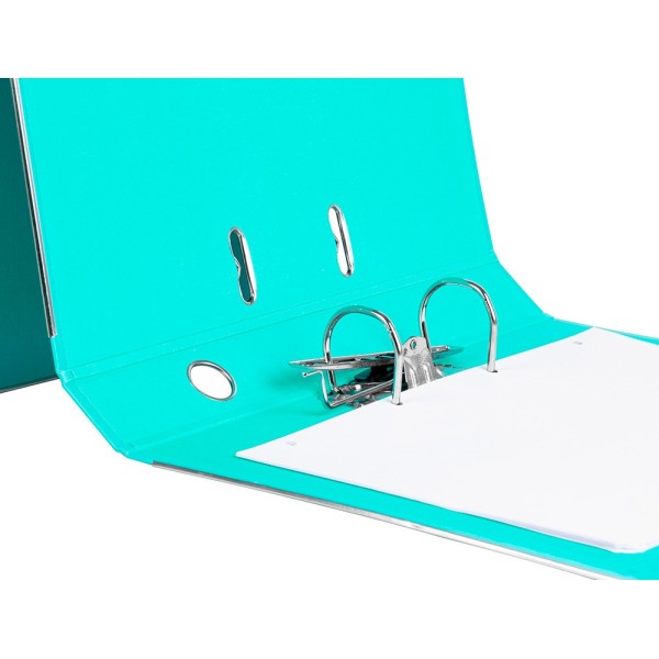 Archivador de palanca liderpapel folio documenta forrado pvc con rado lomo 52 mm verde claro compresor