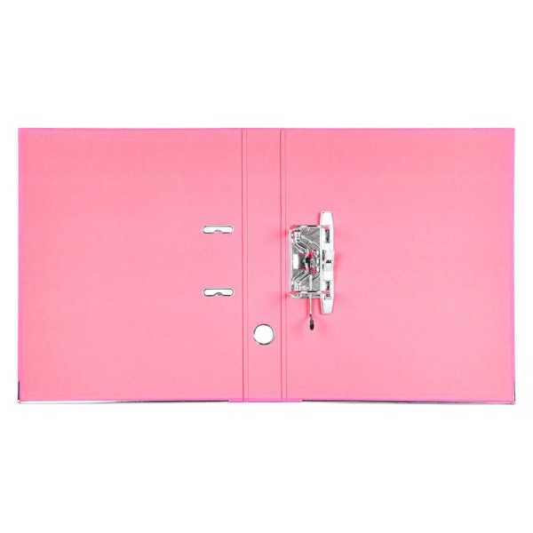 Archivador de palanca liderpapel folio documenta forrado pvc con rado lomo 52 mm rosa compresor metalico