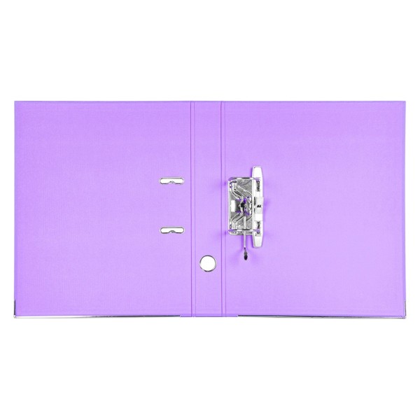 Archivador de palanca liderpapel folio documenta forrado pvc con rado lomo 52 mm lila compresor metalico