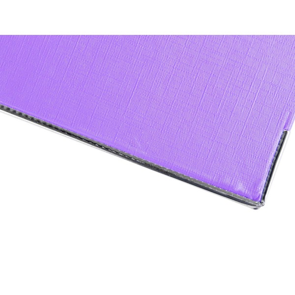 Archivador de palanca liderpapel folio documenta forrado pvc con rado lomo 52 mm lila compresor metalico