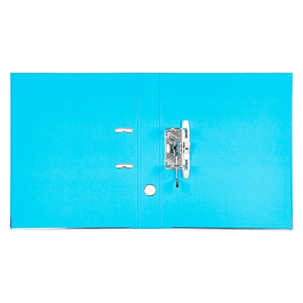 Archivador de palanca liderpapel folio documenta forrado pvc con rado lomo 52 mm celeste compresor metalico