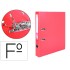 Archivador de palanca liderpapel folio documenta forrado pvc con rado lomo 52 mm rojo compresor metalico