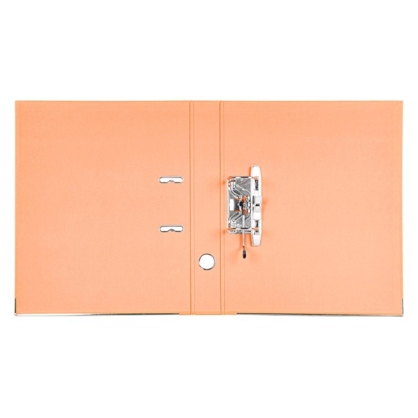 Archivador de palanca liderpapel folio documenta forrado pvc con rado lomo 52 mm naranja compresor metalico
