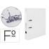 Archivador de palanca liderpapel folio documenta forrado pvc con rado lomo 52 mm blanco compresor metalico