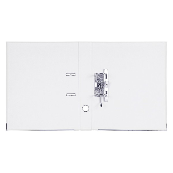Archivador de palanca liderpapel folio documenta forrado pvc con rado lomo 52 mm blanco compresor metalico