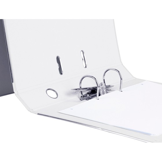 Archivador de palanca liderpapel folio documenta forrado pvc con rado lomo 52 mm blanco compresor metalico