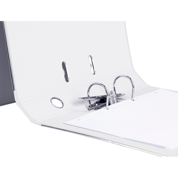 Archivador de palanca liderpapel folio documenta forrado pvc con rado lomo 52 mm blanco compresor metalico