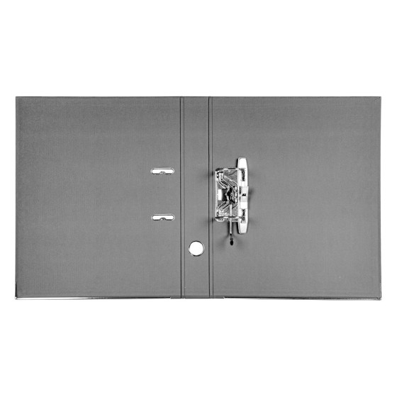 Archivador de palanca liderpapel folio documenta forrado pvc con rado lomo 52 mm negro compresor metalico