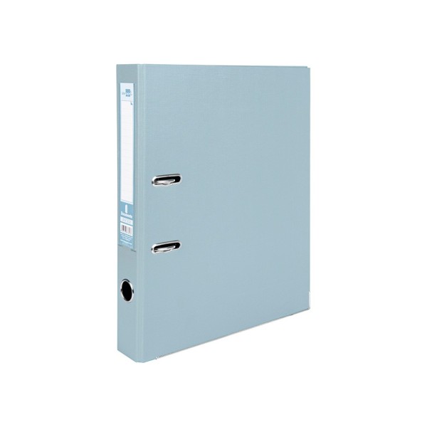 Archivador de palanca liderpapel folio documenta forrado pvc con rado lomo 52 mm gris compresor metalico