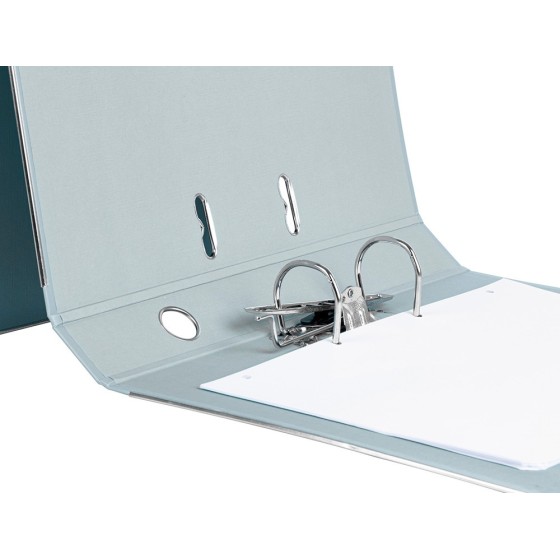 Archivador de palanca liderpapel folio documenta forrado pvc con rado lomo 52 mm gris compresor metalico
