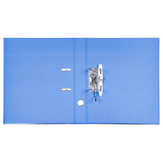 Archivador de palanca liderpapel folio documenta forrado pvc con rado lomo 52 mm azul compresor metalico