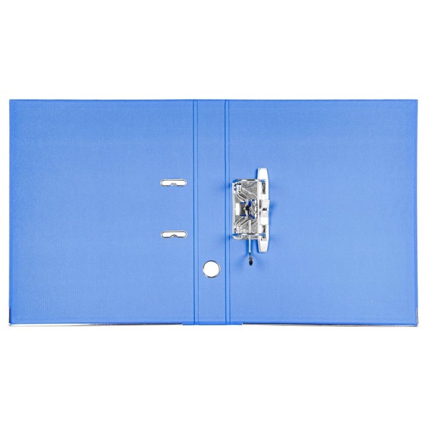 Archivador de palanca liderpapel folio documenta forrado pvc con rado lomo 52 mm azul compresor metalico
