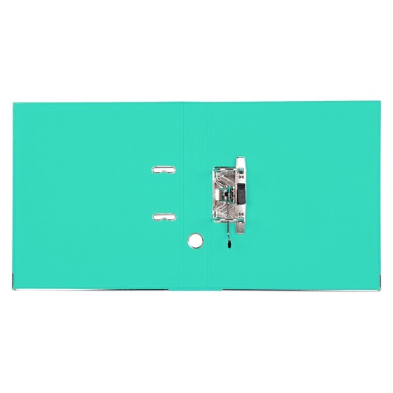 Archivador de palanca liderpapel a4 documenta forrado pvc con rado lomo 52 mm verde claro compresor