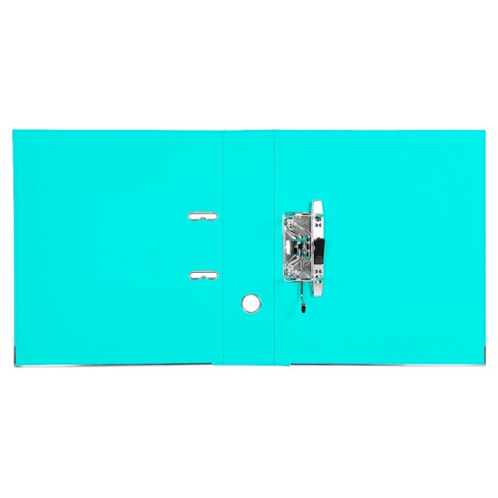 Archivador de palanca liderpapel a4 documenta forrado pvc con rado lomo 75 mm verde claro compresor