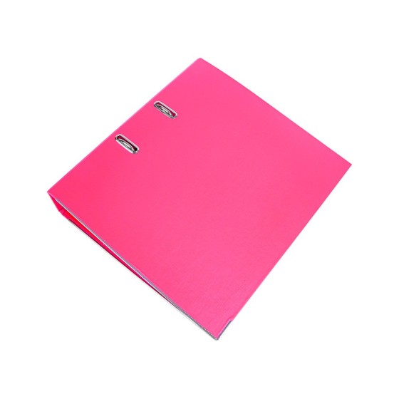 Archivador de palanca liderpapel a4 documenta forrado pvc con rado lomo 75 mm rosa compresor metalico
