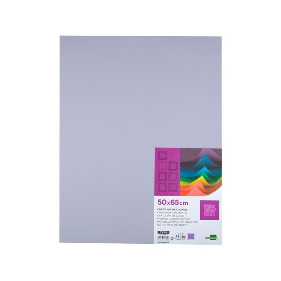 Cartulina liderpapel 50x65 cm 180g/m2 lila paquete de 25