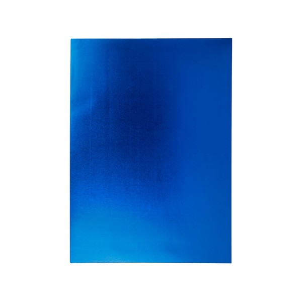 Goma eva liderpapel 50x70 cm espesor 2 mm metalizada azul